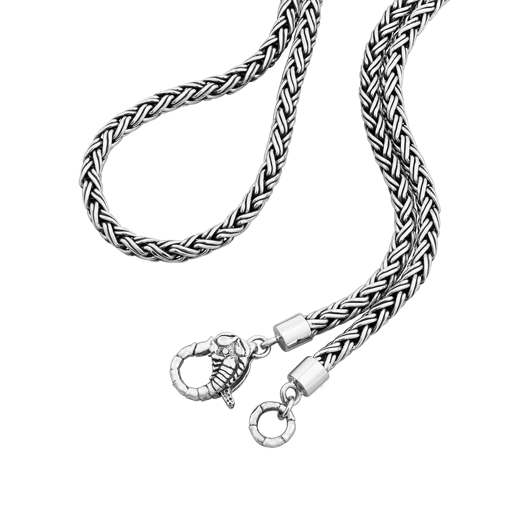 CLOCKS AND colours/SCORPION X WOVEN CHAINチェーンネックレス Scorpion x Woven