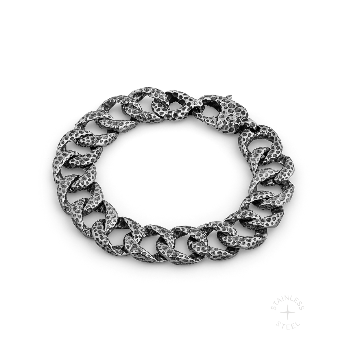 Shakel stainless steel bracelet - off figure