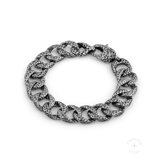 Shakel stainless steel bracelet - off figure