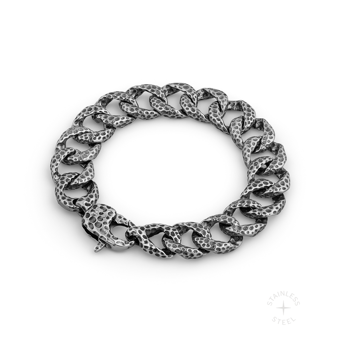 Shakel stainless steel bracelet - off figure