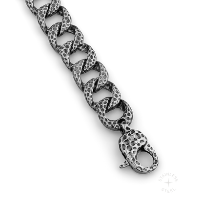 Shakel stainless steel bracelet - off figure