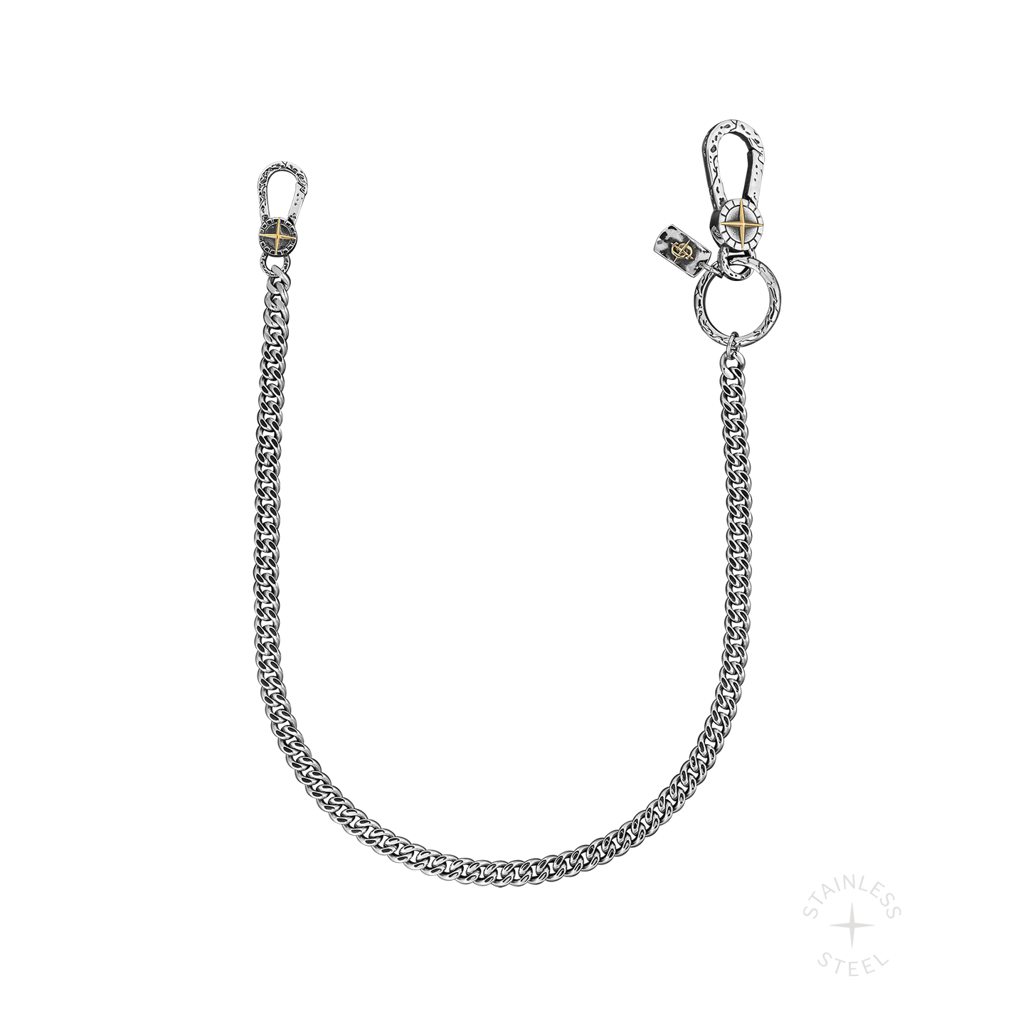 Sidekick Wallet Chain | Men's Stainless Steel Cuban Link Chain Sidekick Wallet Chain | Men's Stainless Steel Cuban Link Chain
