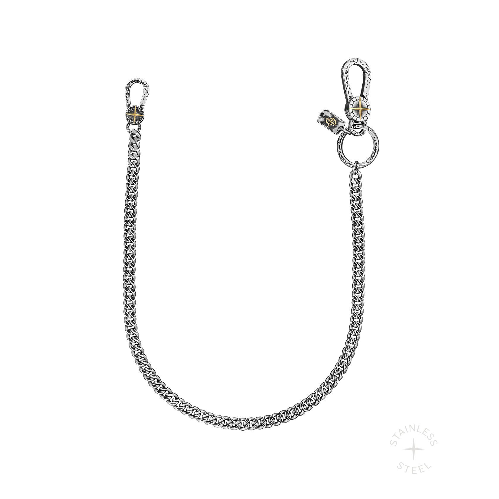 Sidekick Wallet Chain Cuban Link Stainless steel pants chain