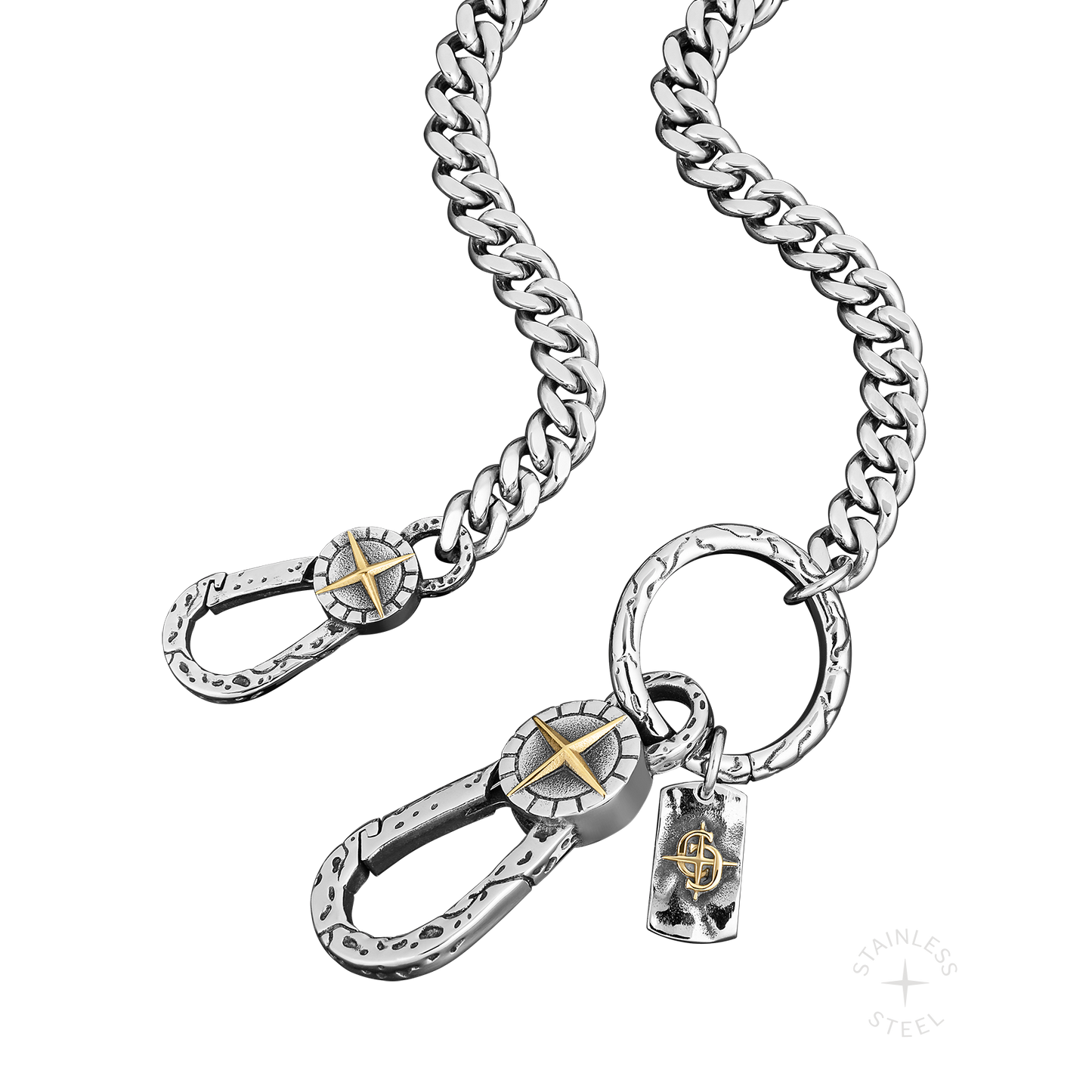 Sidekick Wallet Chain Cuban Link Stainless steel pants chain