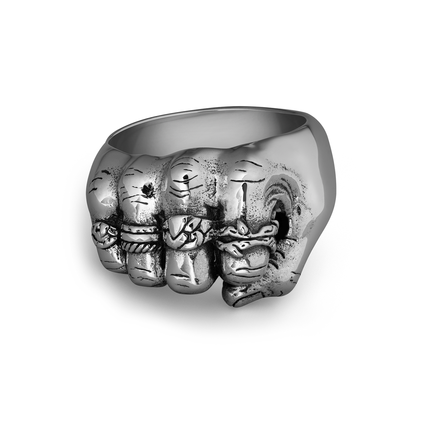 The Southpaw handcrafted sterling silver ring