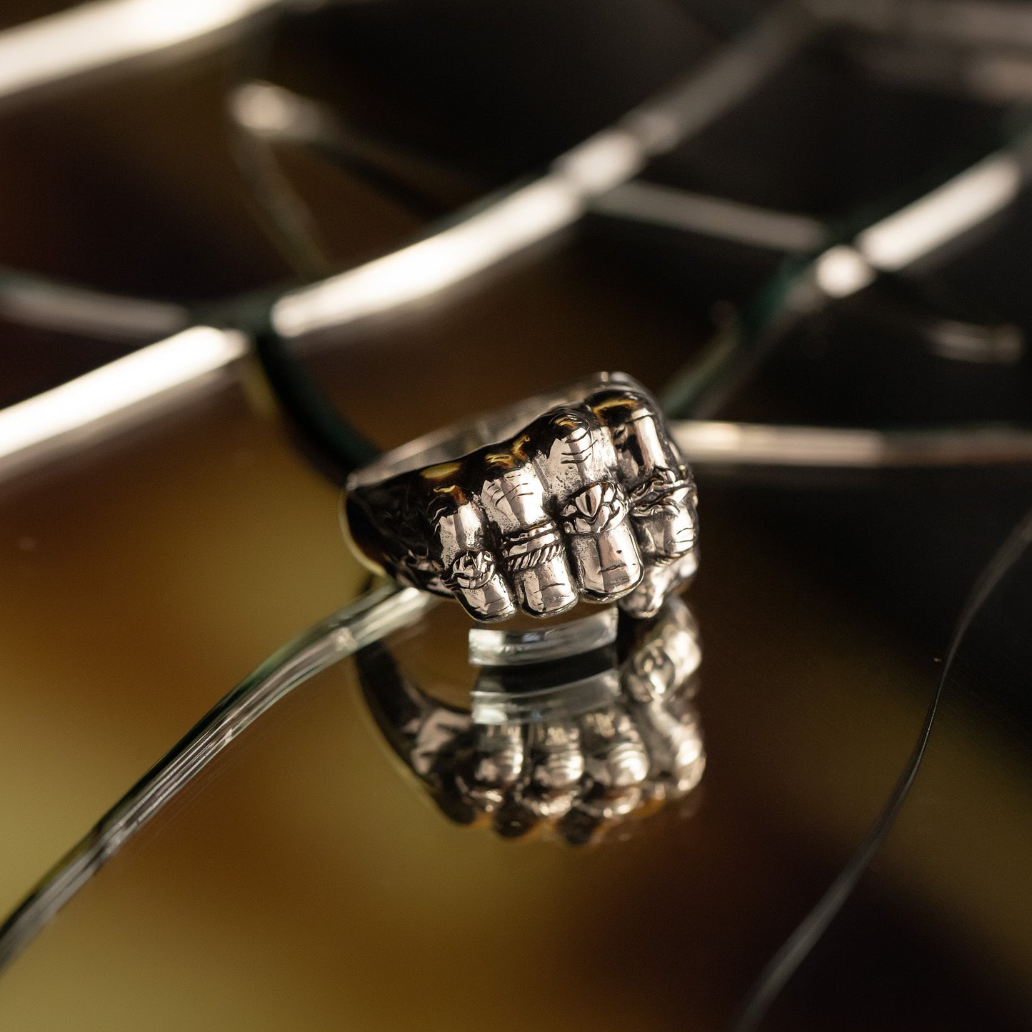 The Southpaw handcrafted sterling silver ring