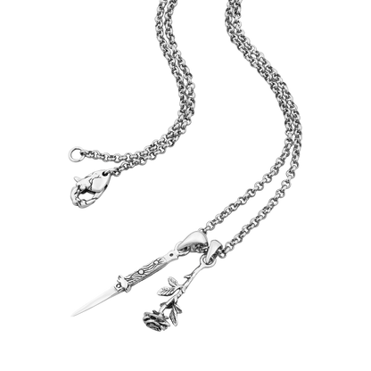 CLOCKS AND colours KATANA バラ ナイフ シルバーネックレス Clocks and Colours | Sterling Silver Jewelry | Switchblade