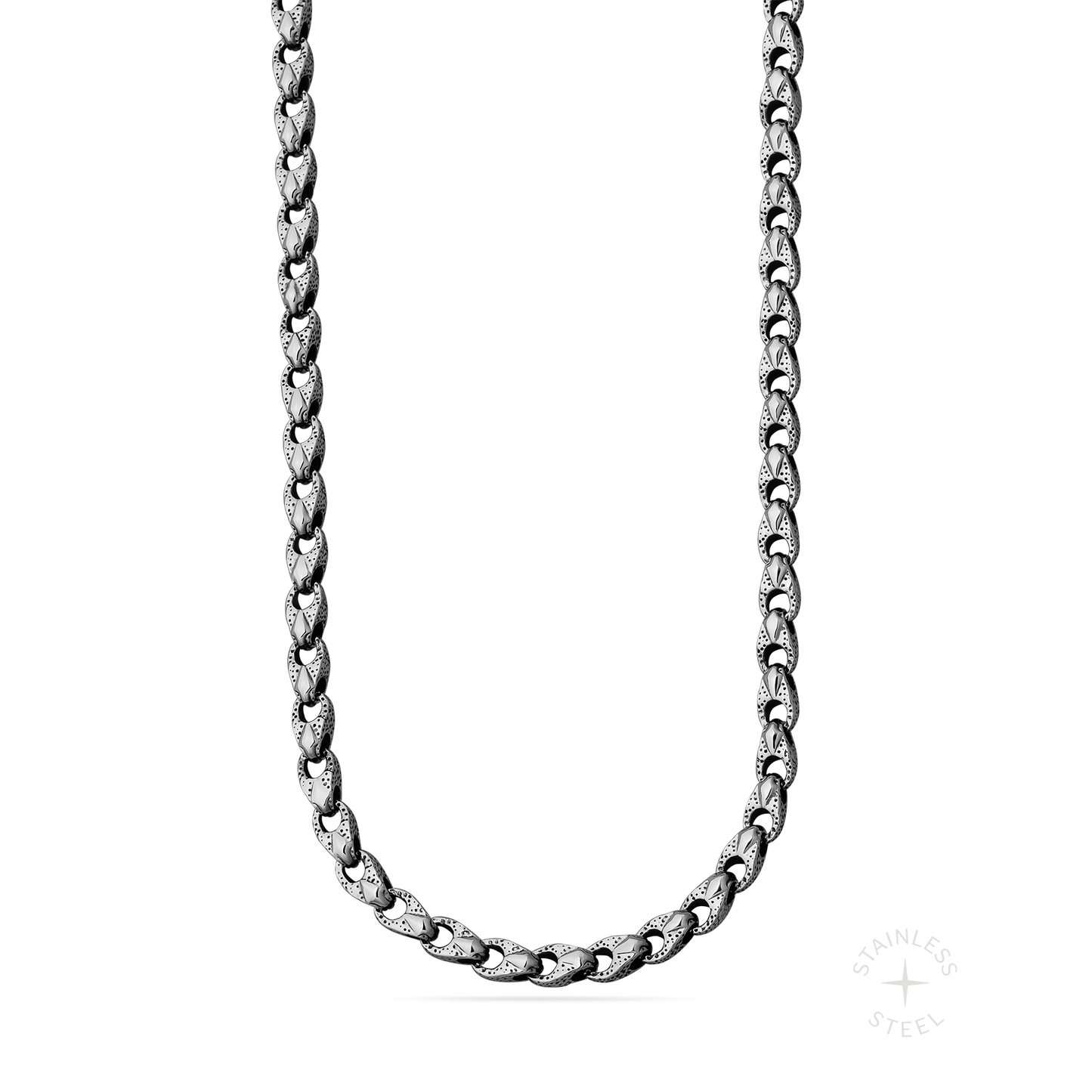 Telos Stainless Steel choker chain necklace