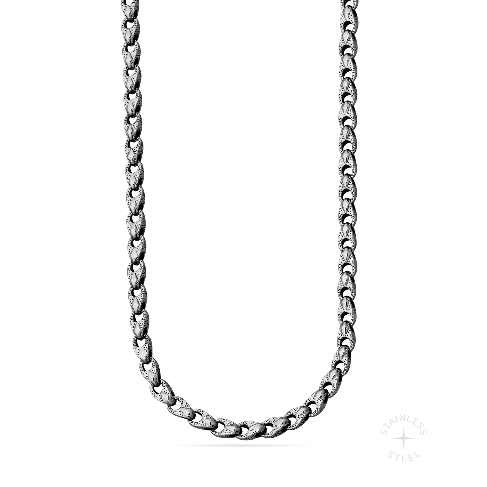 Telos Stainless Steel choker chain necklace