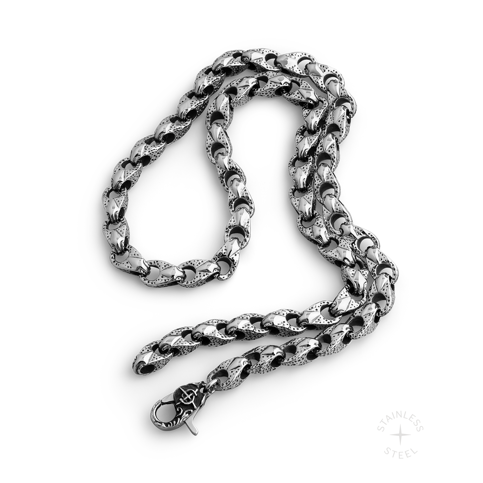 Telos Stainless Steel choker chain necklace