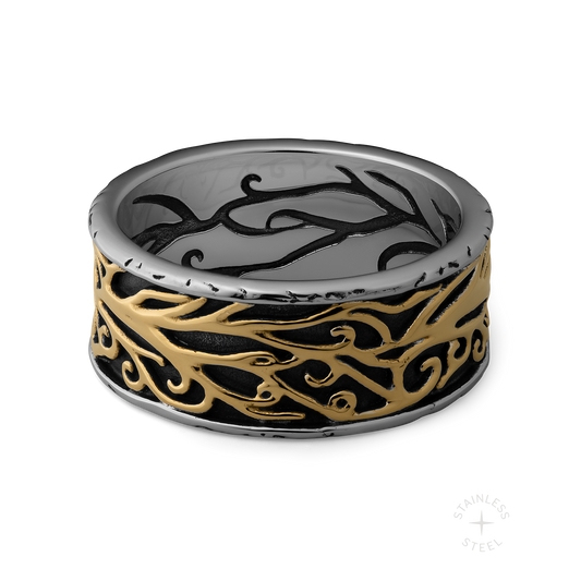 Torrent stainless steel ring - off figure