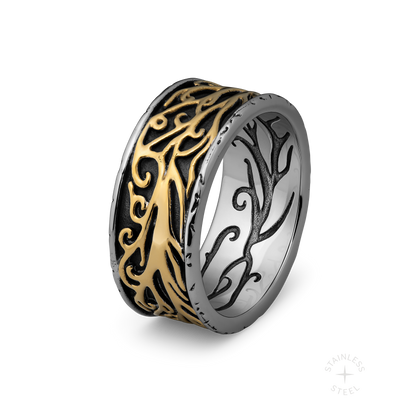 Torrent stainless steel ring - off figure