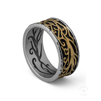 Torrent stainless steel ring - off figure