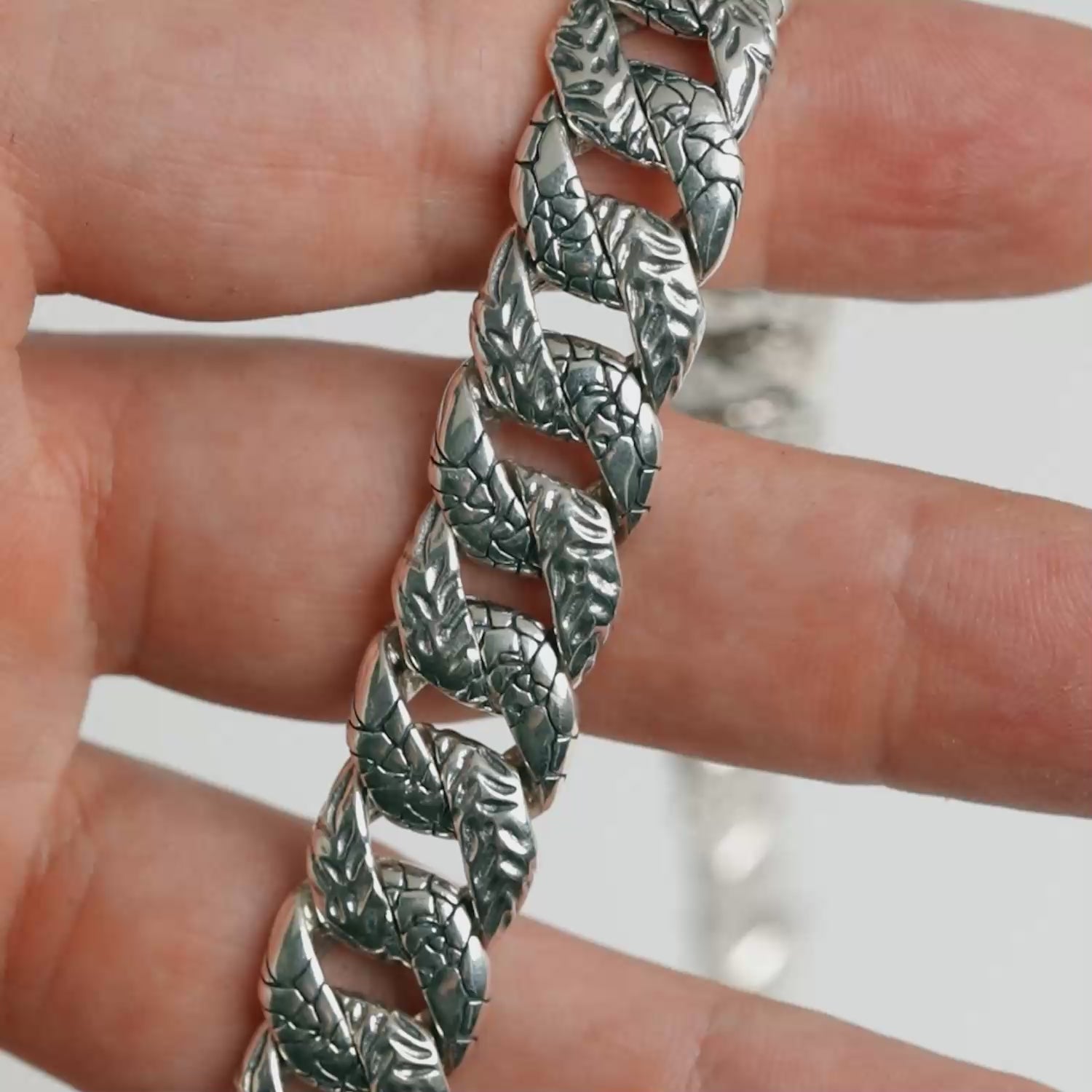 "Capsize" Handcrafted Sterling Silver Men's Chain Clocks and Colours