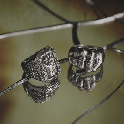 The Southpaw handcrafted sterling silver ring video