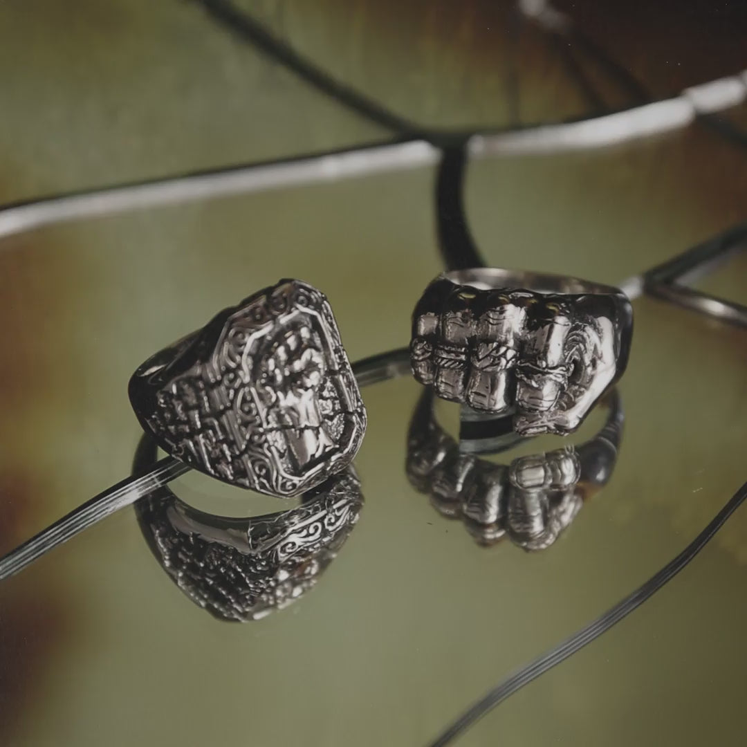 The Southpaw handcrafted sterling silver ring video