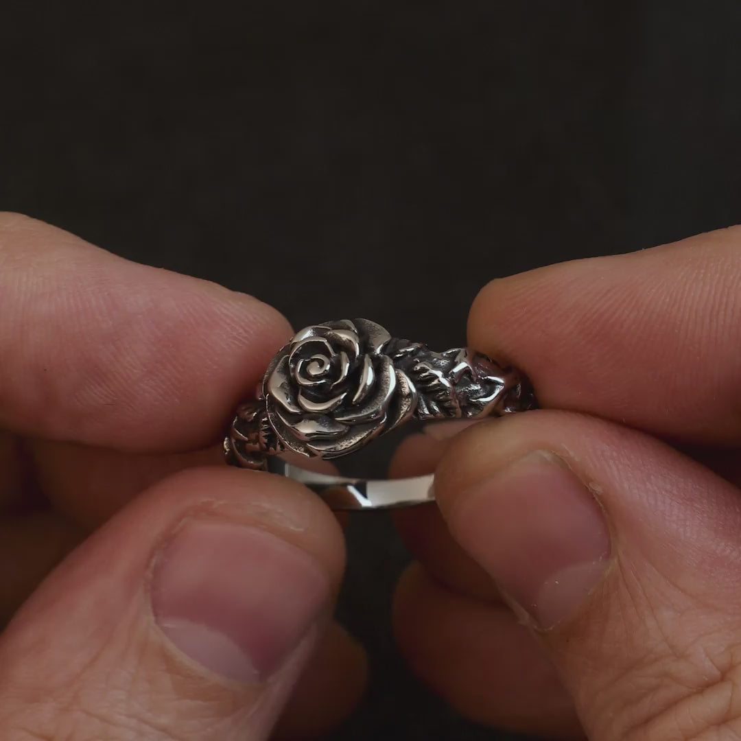 All Apologies: Rose Ring for Men in Stainless Steel – Clocks and