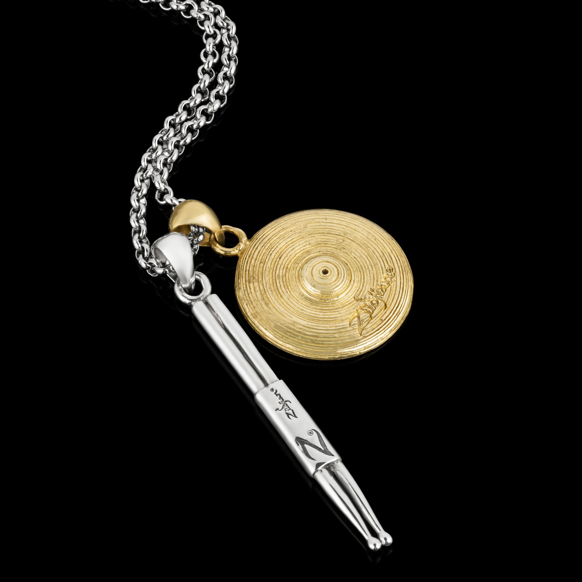 Key x Zildjian Handcrafted Sterling Silver Men's Pendant with Brass  Details – Clocks and Colours