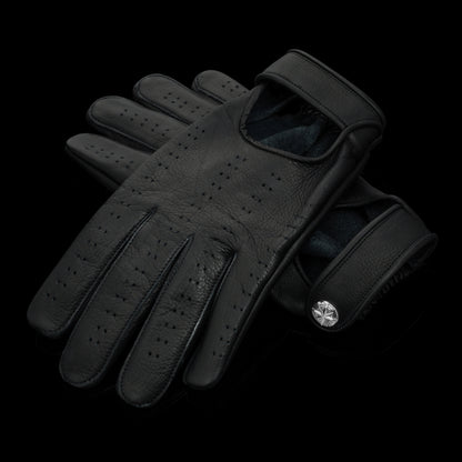 Throttle Moto Glove x Black